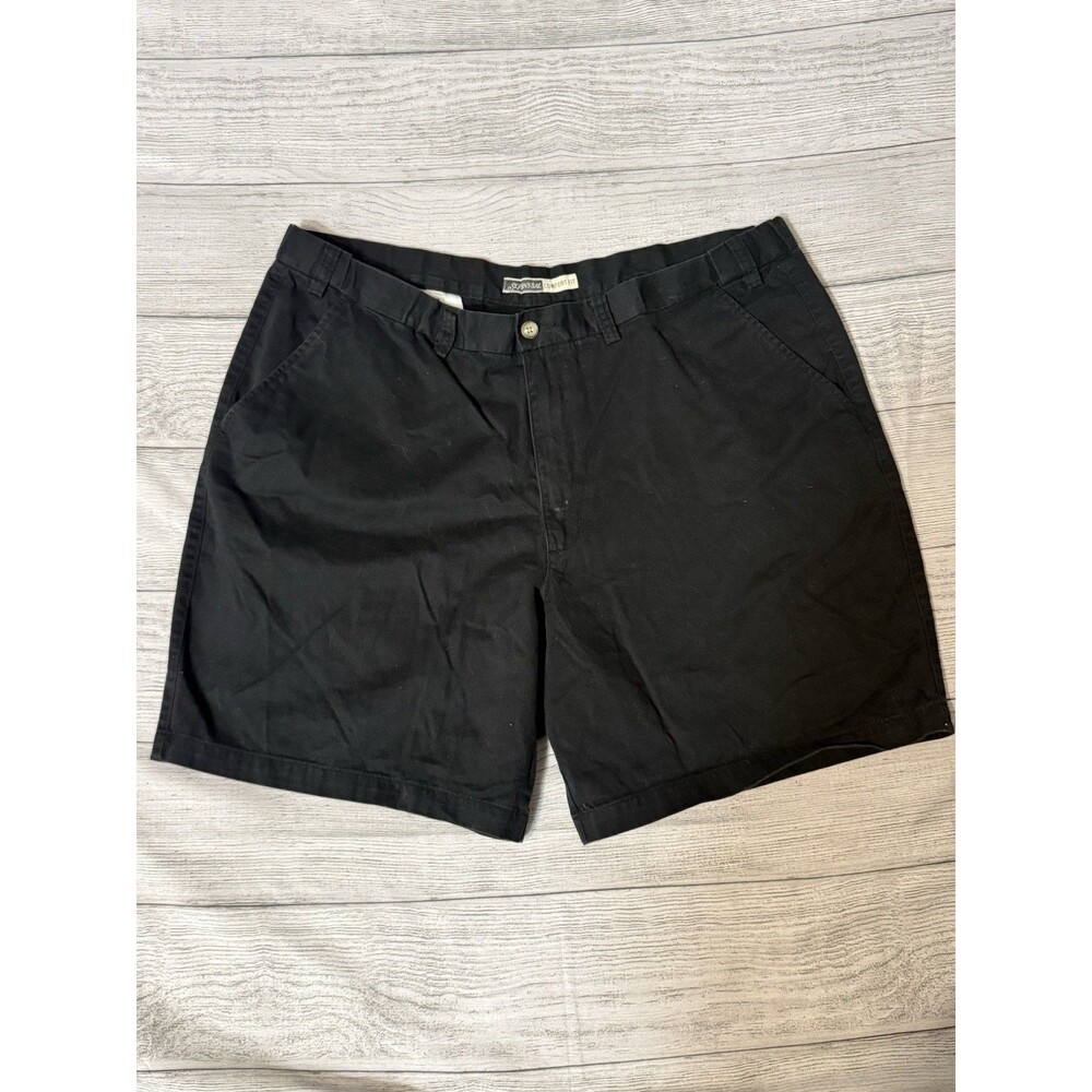 St. John's Bay Men’s Black Shorts sz 46 comfort fit -153
